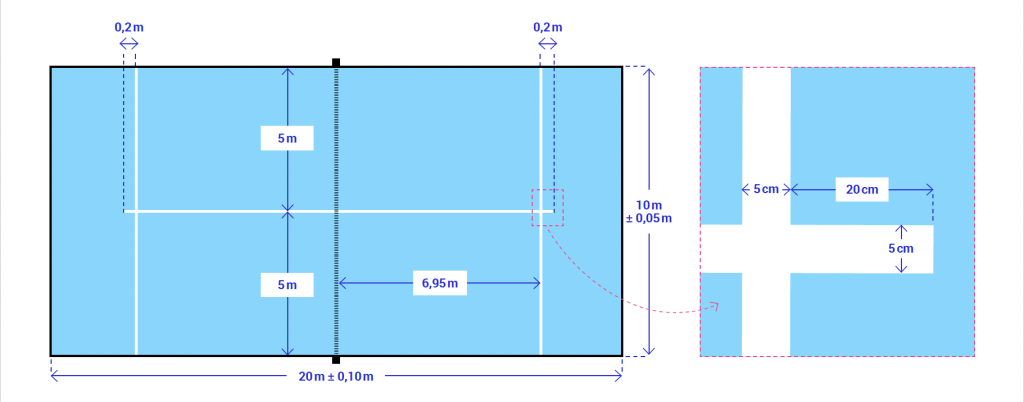 dimension terrain de padel