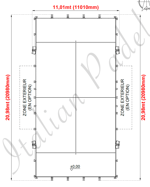 dimension zone extérieur
